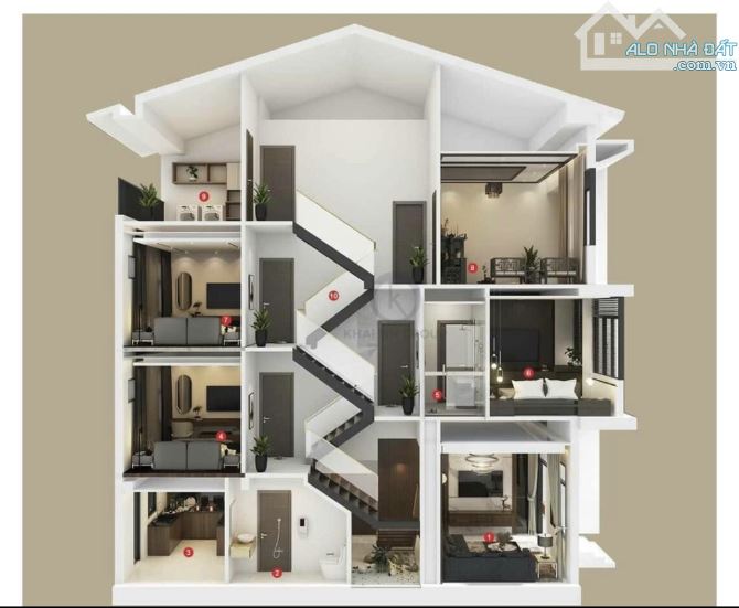 Nhà An Cựu City 4 tầng giá từ 4 tỷ 1XX 81m2 - 4
