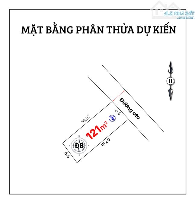 Đất nền Thiên Thai, ngang 6,6m, giá chỉ 1,1x tỷ - 4