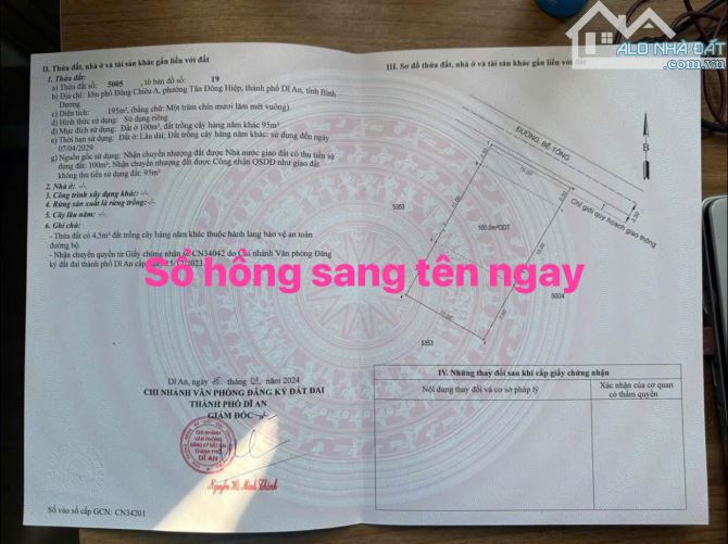 Bán Gấp Đất Tân Đông Hiệp Dĩ An Gần Ngã Ba Tân Long Giá Dưới 4 Tỷ - 4