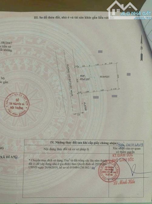 Đất mặt tiền kinh doanh gần chợ Dĩ An, phường Dĩ An, TP Dĩ An Đ - 4