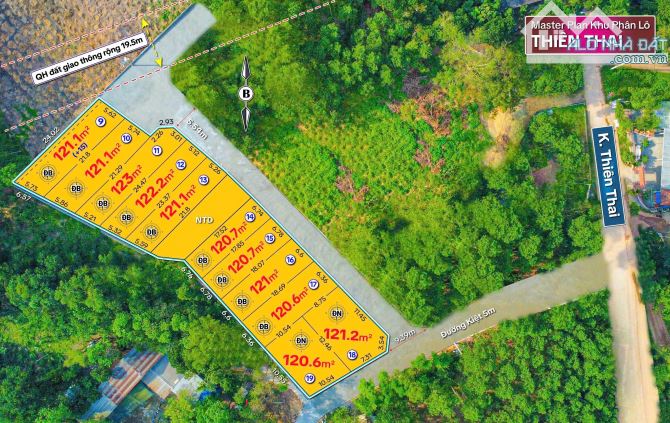 Đất nền Thiên Thai, ngang 6,6m, giá chỉ 1,1x tỷ - 5