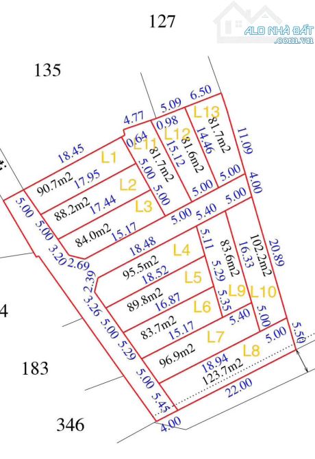 Đất đẹp F0 gần chợ Mai, ngang hơn 5m, giá chỉ từ 1 tỷ 4xx - 5