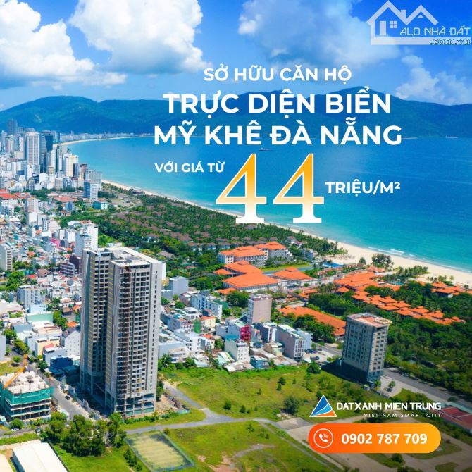 Bán  chung cư cao cấp ven biển Mỹ Khê Đà Nẵng sở hữu lâu dài - 82m2, 2PN có nội thất