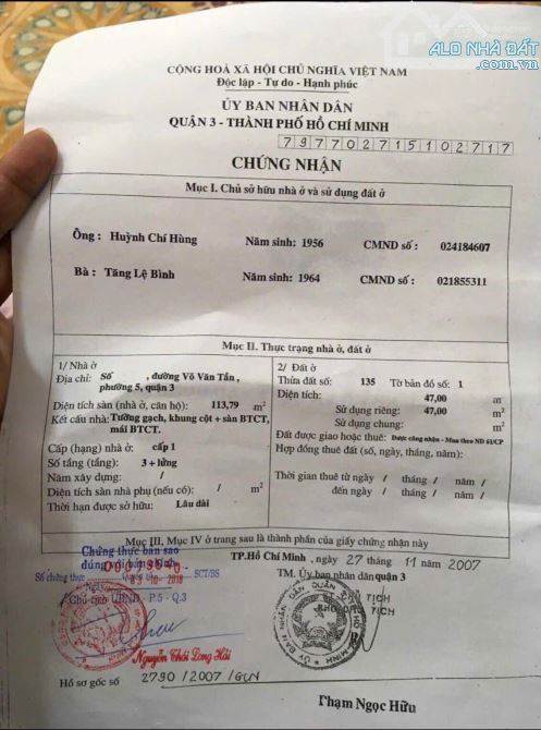 Sở Hữu Ngay 1 BĐS Dòng Tiền Tại Đ.Võ Văn Tần, Q.3 47m2 SHR 1T2L4PN Có HDT 24Tr Chỉ 3,75 Tỷ - 6
