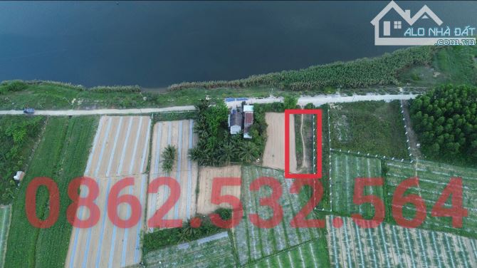 Đất view sông cu đê giá đầu tư 301m2 ngang 10,8m vuông vắn Hòa Liên