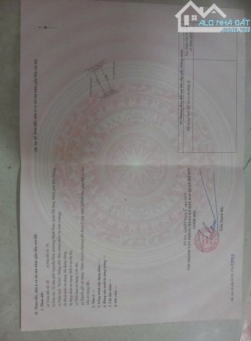 LÔ ĐẤT MẶT ĐƯỜNG TDP NGUYỄN HUỆ, MINH ĐỨC, ĐỒ SƠN. GIÁ CHỈ 1,4x tỷ đường 7m