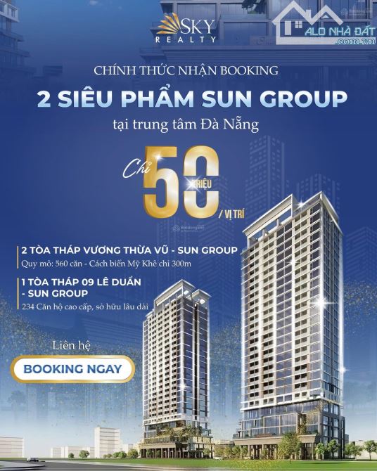 Hỗ Trợ Vay Đến 70% Cho Căn Hộ 2PN Mặt Biển Mỹ Khê Đến Từ CDT Sun Group - Tỷ Lệ Lấp Đầy Lên