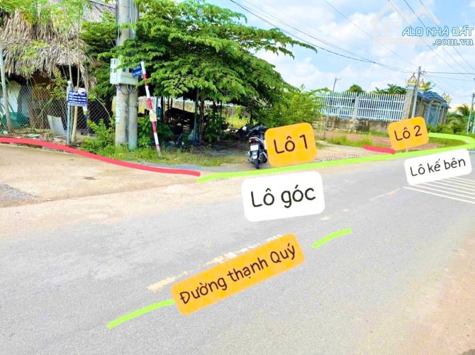 Bán 2 lô đất mặt đường Thạnh Quý Phường An Thạnh Thuận An Bình Dương giá 19tr/m2