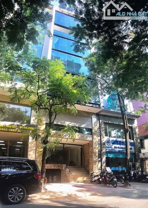 TOÀ NHÀ VĂN PHÒNG PHỐ HOÀNG NGÂN 65Mx8T-VỈA HÈ Ô TÔ TRÁNH-VIEW VƯỜN HOA-GIÁ 30.8 TỶ