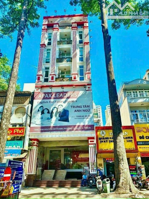 bán nhà mặt tiền ngay trần hưng đạo p.6 quận 5 dt:8x18 kc:1 hầm 8 tầng Giá:70 tỷ
