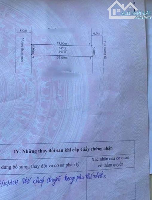 Bán đất tặng nhà 2 tầng 191m2 mặt đường 354 tại Ngũ Phúc