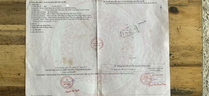 CẦN BÁN NỀN ĐẤT GIÁ TỐT TẠI TÂN UYÊN – BÌNH DƯƠNG