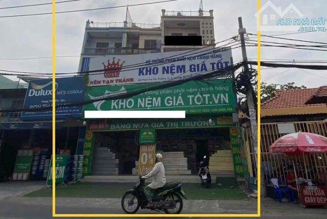 Nhà cho thuê mặt tiền đường Nguyễn kiệm 7,6x20m 2L vị trí dân cư đông