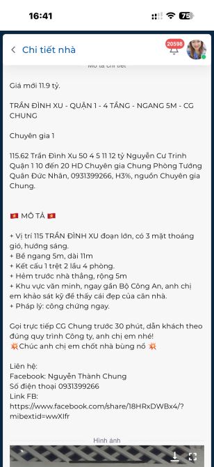 Nhà Quận 1-Trần Quang Khải-3 Tầng-55M2-4PN- Gấp Bán Chỉ Hơn 7Ty Chút TL‼️