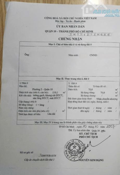 Bán nhà Mặt tiền Trần Nhân Tôn 4 x 17.5 - 1