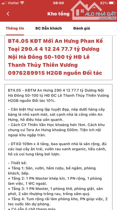 Toà nhà dịch vụ Tây Hồ, Hà Nội. Đang cho bên thứ 3 thuê trên 1 tỷ/năm. 80m2, 9 tầng, 35 tỷ - 1