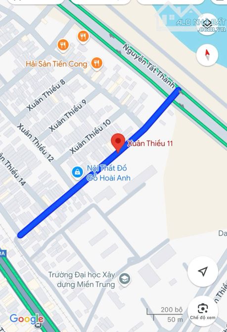 Bán đất 2MT (trước sau) Xuân Thiều 11, Hòa Hiệp Nam - Gần Biển - 101m2, giá 3.25 tỷ tl - 1