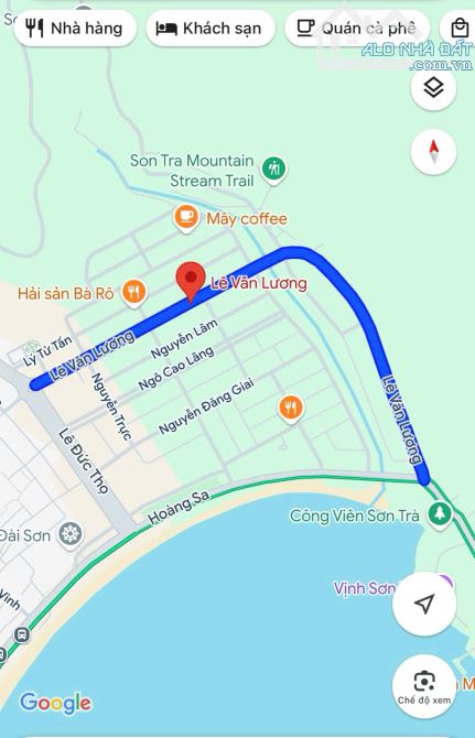 Bán đất biệt thự 300m2 đường (15m) Lê Văn Lương, Thọ Quang, Sơn Trà - Giá 16,5 tỷ TL - 1