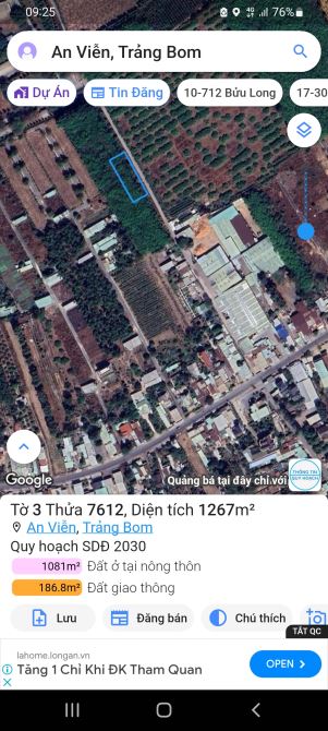 Bán đất nền xã An viễn sát kcn Giang điền - 1