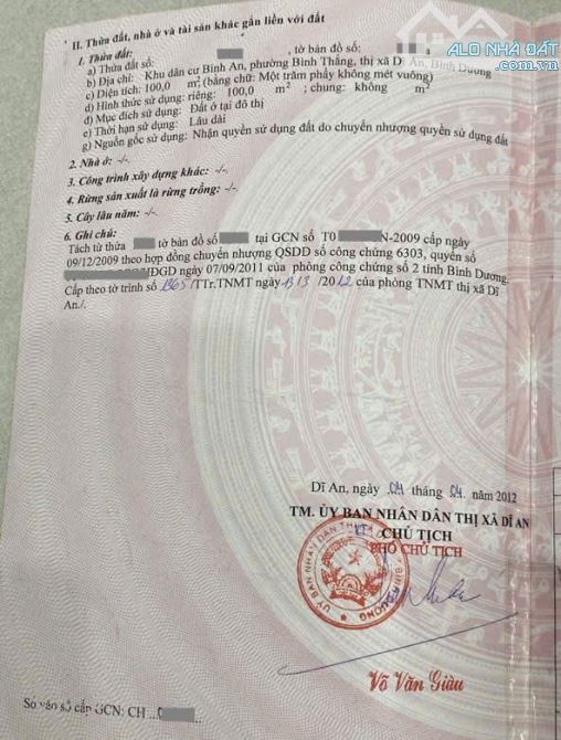 Bán nhà 1T1L 5x20m, đường D4 KDC Bình An p.Bình Thắng gần Ngã 3 Tân Vạn - 1