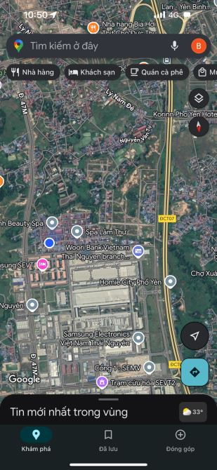 CC bán đất KTX Samsung Thái Nguyên, ngay chợ Sam Sung, dt 98m2, hướng Nam, Giá 3,1 tỷ - 1