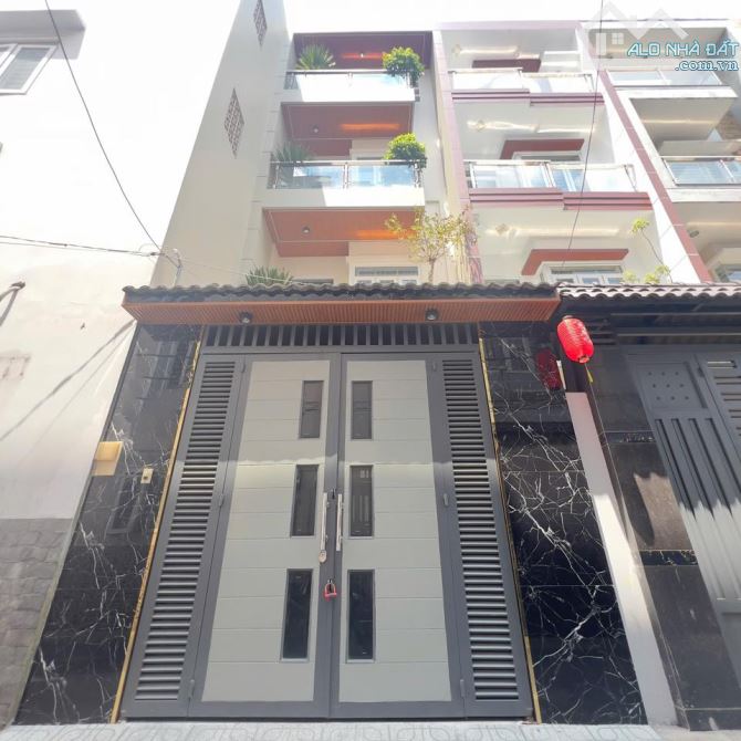 Bán Nhà P12 Gò Vấp - Sát Emart- Ô Tô Quay Đầu- 66m-Ngang 4M- 4 tầng- 4PN- 8.X TỶ - 1