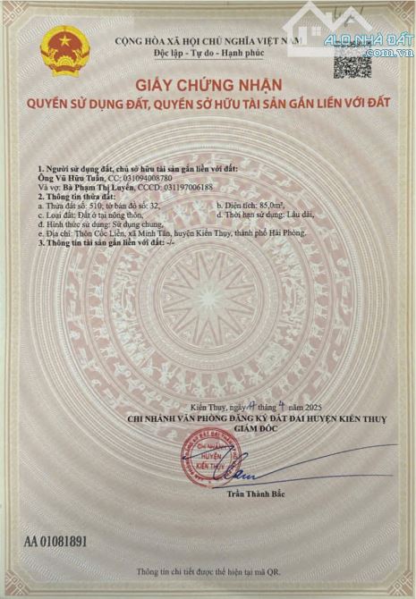 85m2 mặt đường 361 Minh Tân, Kiến Thụy - 2