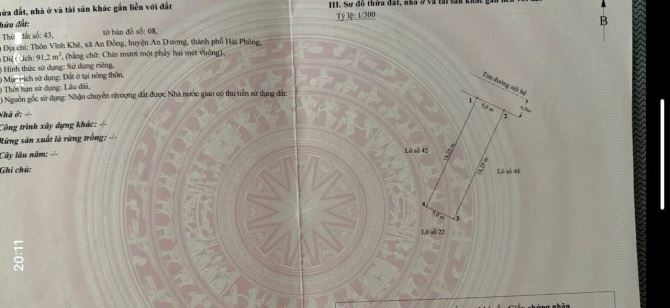 ĐẤT ĐẸP TẠI ĐẦM PHƯỜNG – VĨNH KHÊ – AN ĐỒNG  Diện tích: 91,2m² – giá hơn 3 tỷ - 2