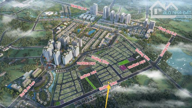 Hàng HÓT! E cần bán 76m2 đường rộng 24m ở khu đất dịch vụ 25,2ha Vân Canh kinh doanh tốt - 2