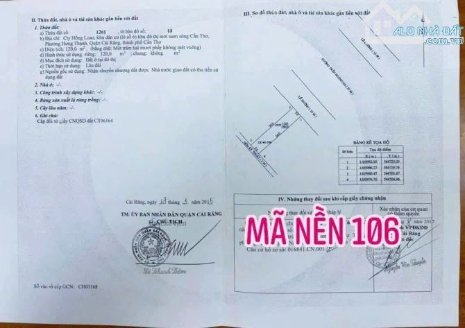BÁN NỀN ĐƯỜNG TRẦN HOÀNG NA . KHU DÂN CƯ HỒNG LOAN - 2
