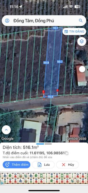 Bán gấp lô đất 5x50m mặt tiền Đường nhựa liên xã 32m - 3