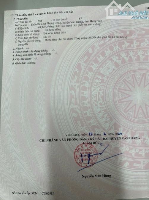 Cần bán 68,3m đất đẹp tại Phụng công - 3