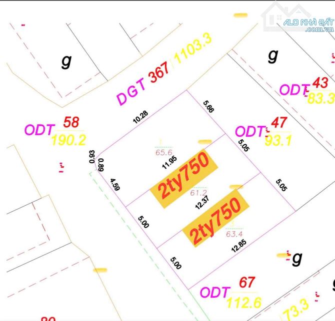 BÁN 2 LÔ ĐẤT GẦN CƯ XÁ PHÚC HẢI - P. TÂN PHONG - 3