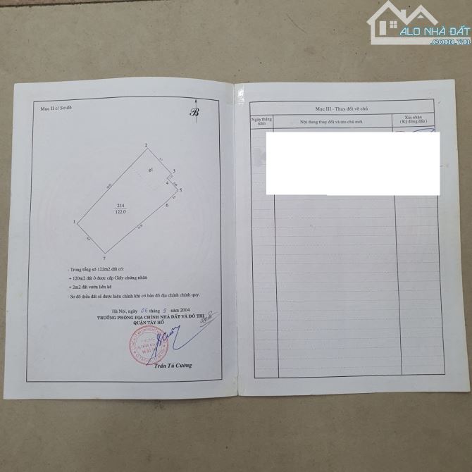 Cần bán đất thổ cư ngõ 31 Xuân Diệu-phường Quảng An-Tây Hồ-Hà Nội 122m2, lô góc, 32.3 tỷ - 3