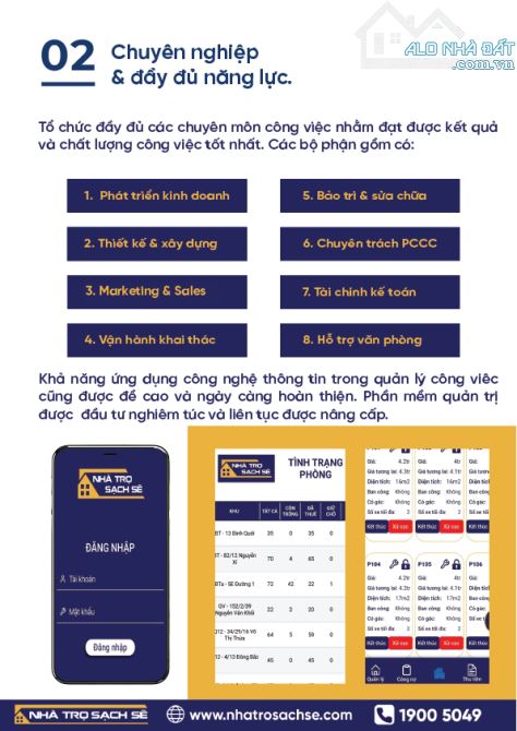NHÀ TRỌ SẠCH SẼ - ĐƠN VỊ NHẬN KHOÁN TÒA NHÀ CHO THUÊ TRỌ - 4