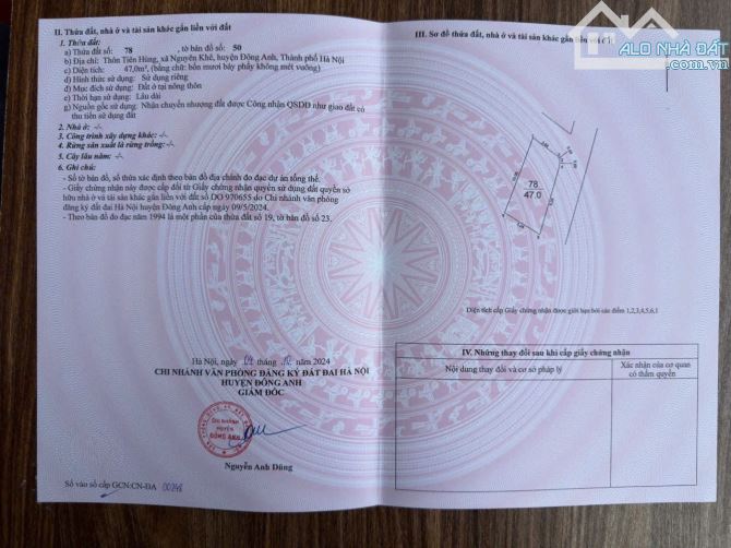💥💥💥LÔ GÓC 2 MẶT TIỀN - OTO TRÁNH - ĐƯỜNG TRẢI NHỰA - NGUYÊN KHÊ - 47m2💥 - 4