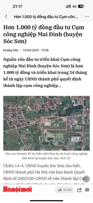 💥‼️ Mai Nội - Mai Đình - Gần KCN 64ha - Đường thông oto - 2 thoáng - Giá đầu tư 💥‼️  👉 - 4