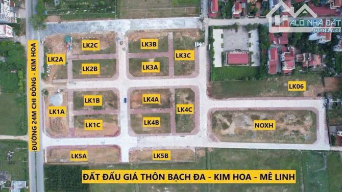 💯💯💯 HÀNG HIẾM - 4x tr/m2 - ĐẤU GIÁ BẠCH ĐA - KIM HOA - GẦN KĐT - GẦN ĐƯỜNG VÀNH ĐAI 4 - 4