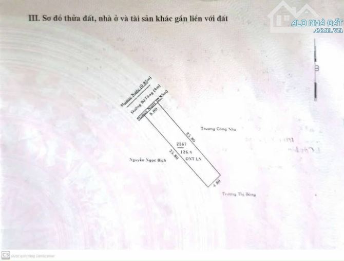 Bán Đất 126m2 Đất MT Nhựa 5m 1 Sẹc Hồ Văn Cống, Tương Bình Hiệp, Bình Dương - 5