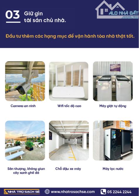NHÀ TRỌ SẠCH SẼ - ĐƠN VỊ NHẬN KHOÁN TÒA NHÀ CHO THUÊ TRỌ - 7