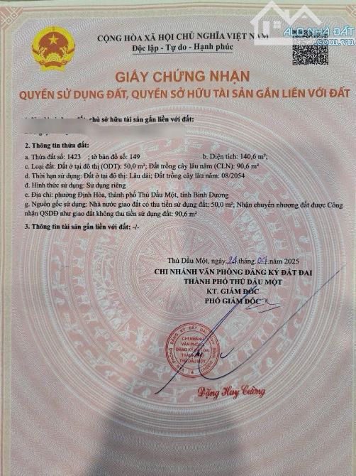 Nhà 10m ngang phường định Hòa Tp thủ dầu 1 bình dương 2 tỷ 650 - 8