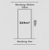 SẬP HẦM! BÁN LÔ ĐẤT - 2 MẶT TIỀN NGUYỄN CÔNG TRỨ - 325m2 Ngang 7.6m - ĐỐI DIỆN BỆNH VIỆN