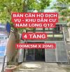 BÁN CHDV KHU DÂN CƯ NAM LONG Q12 - 100M2 - 4 TẦNG.