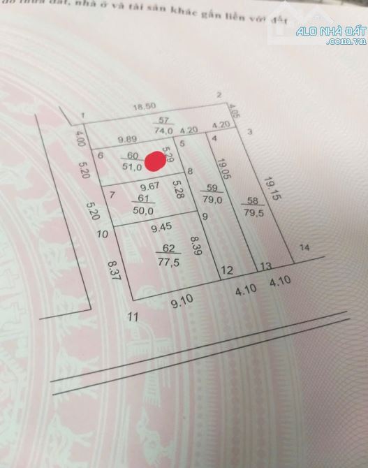 Tân An hiền Ninh- 1,9 ty đường thông ô tô vào đất cách bìa làng 20m