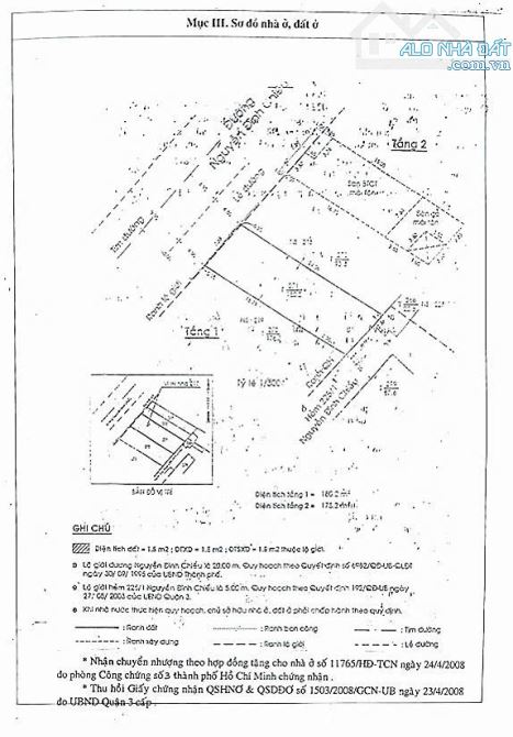 Bán nhà 7,5m x 24m MT Đường Nguyễn Đình Chiểu Quận 3