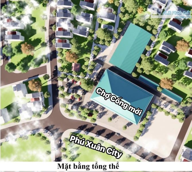 💥 MẶT TIỀN VIP NGUYỄN LỘ TRẠCH – ĐỐI DIỆN PHÚ XUÂN CITY – CẠNH CHỢ CỐNG MỚI chỉ 3x tr/m2