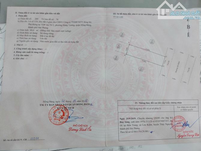 Bán đất khu phân lô An Trì, Hùng Vương, Hồng Bàng, Hải Phòng giá 2,3 tỷ