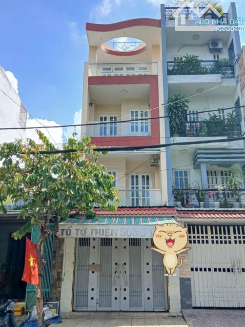 Ngây ngất 🌈 MT đường số 44- Bình Phú, F. 10, Quận 6 ( 4x20m) 4 tầng chỉ dưới 13 tỷ