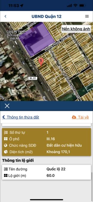 Mặt Tiền Quốc Lộ 22 - 120m2,Không Lộ Giới - Giá Đầu Tư 10.5 Tỷ. - 1