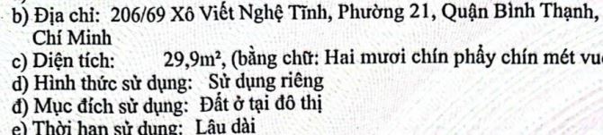 Căn góc 3 tầng 5x6m 206/69 Xô Viết Nghệ Tĩnh 4.35 tỷ